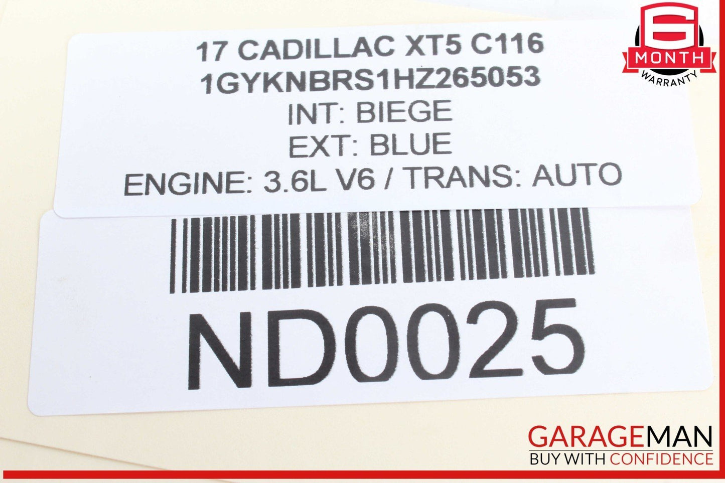 17-23 Cadillac XT5 Rear Left Driver Side Trailing Lower Control Arm 84384354 OEM