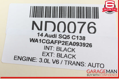 14-17 Audi SQ5 Gas Pedal Accelerator Module 4H1723523 OEM