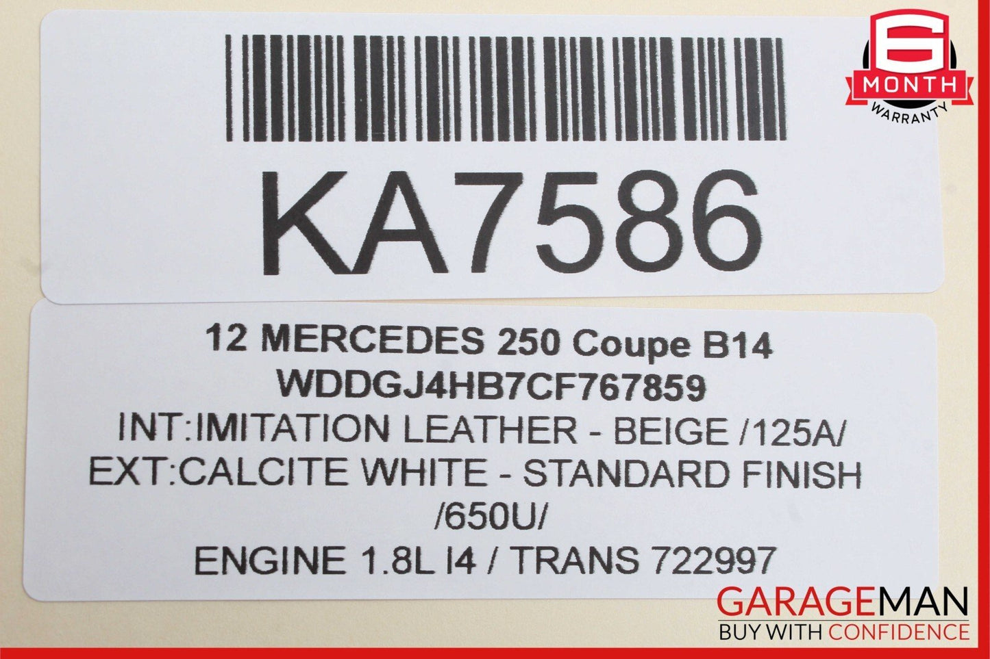 12-14 Mercedes W204 C250 Front Left Side Dash AC A/C Air Vent Trim Grill Cover