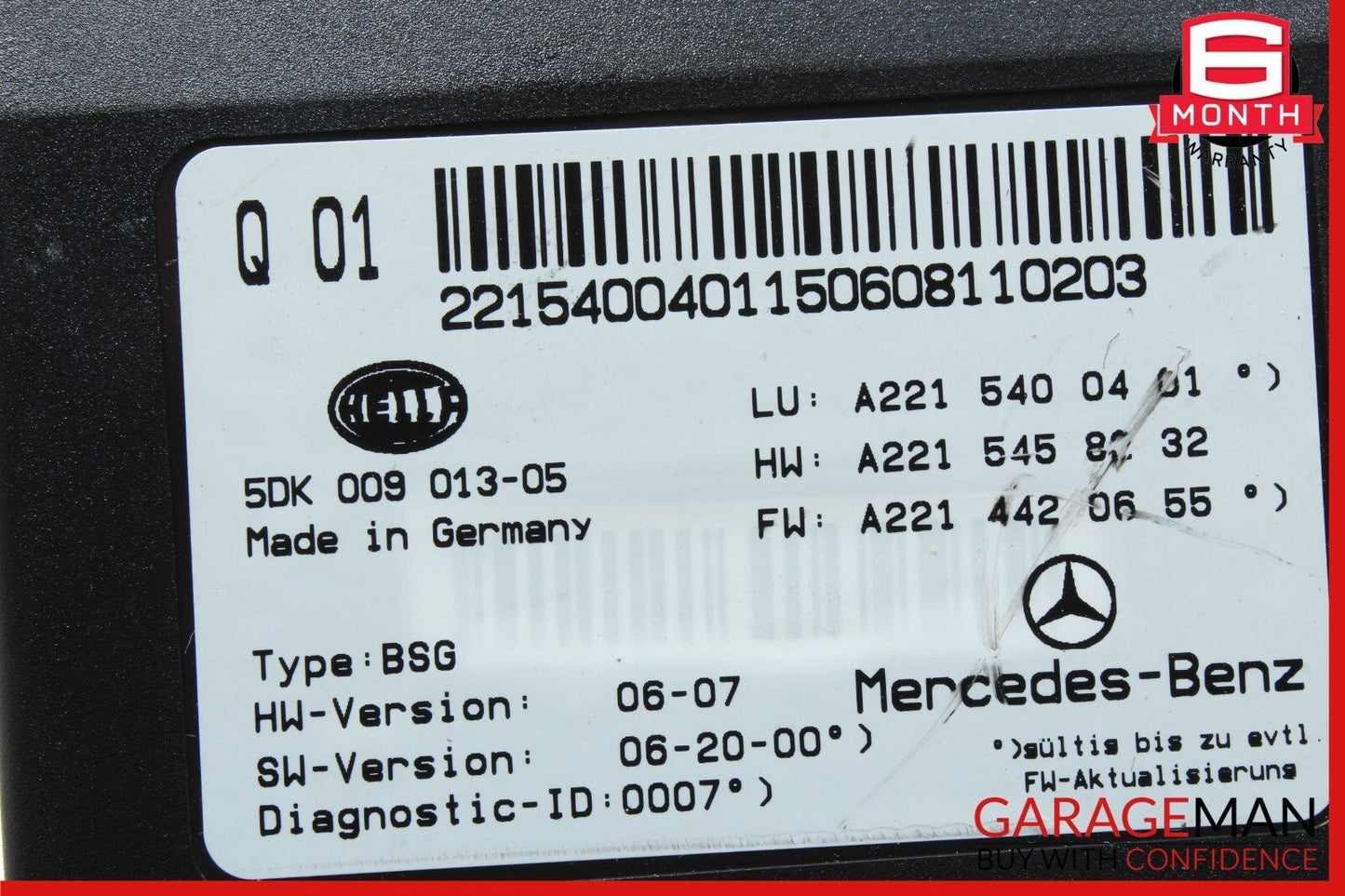 07-14 Mercedes S600 S550 CL550 Electric Power Supply Controller Fuse Box Module