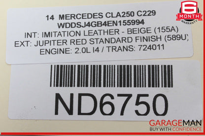 14-19 Mercedes W117 CLA250 Rear Left Driver Side Door Lock Latch Actuator OEM