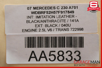 01-07 Mercedes W203 C230 Rear Right Passenger Side Lower Control Arm OEM