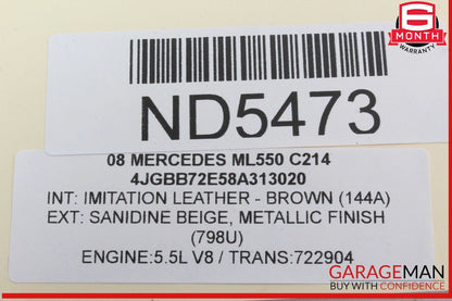 06-11 Mercedes W164 ML550 Parking Back Up Rear View Camera 1648200497 OEM