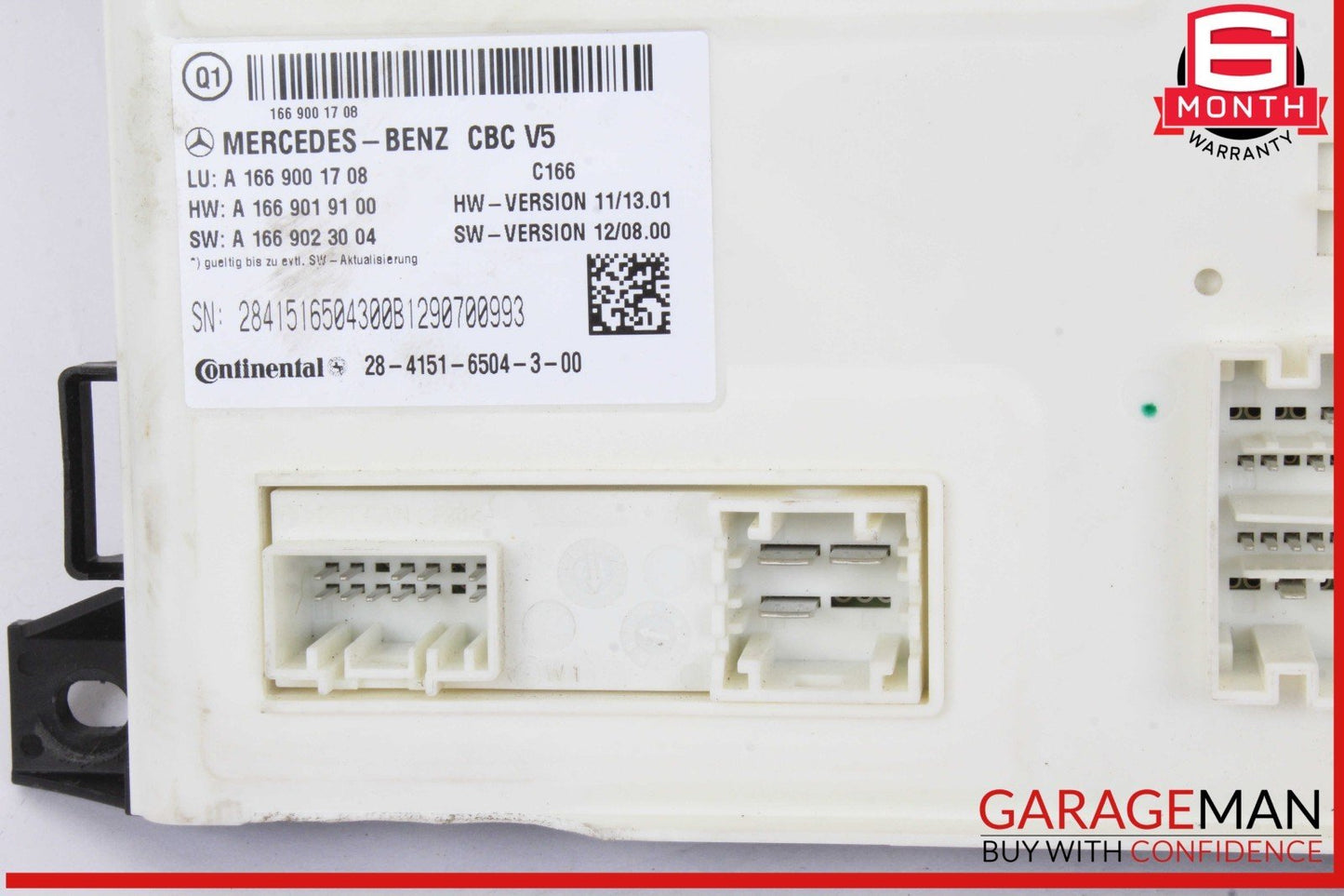 12-19 Mercedes X166 GL450 ML400 Front SAM Control Module Unit 1669001708 OEM