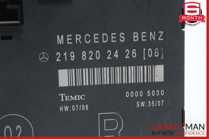 06-11 Mercedes W219 CLS500 CLS550 Front Right Door Control Module 2198202426 OEM