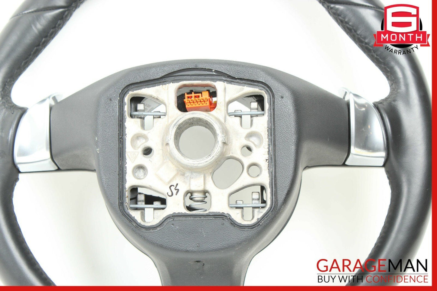 10-15 Porsche Cayenne Panamera Multifunction Steering Wheel Assembly Black OEM