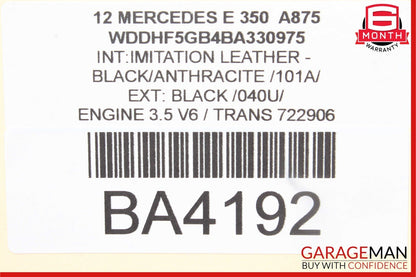 08-17 Mercedes E350 C300 Trunk Lid Latch Lock Actuator w/ Cylinder Lock Latch