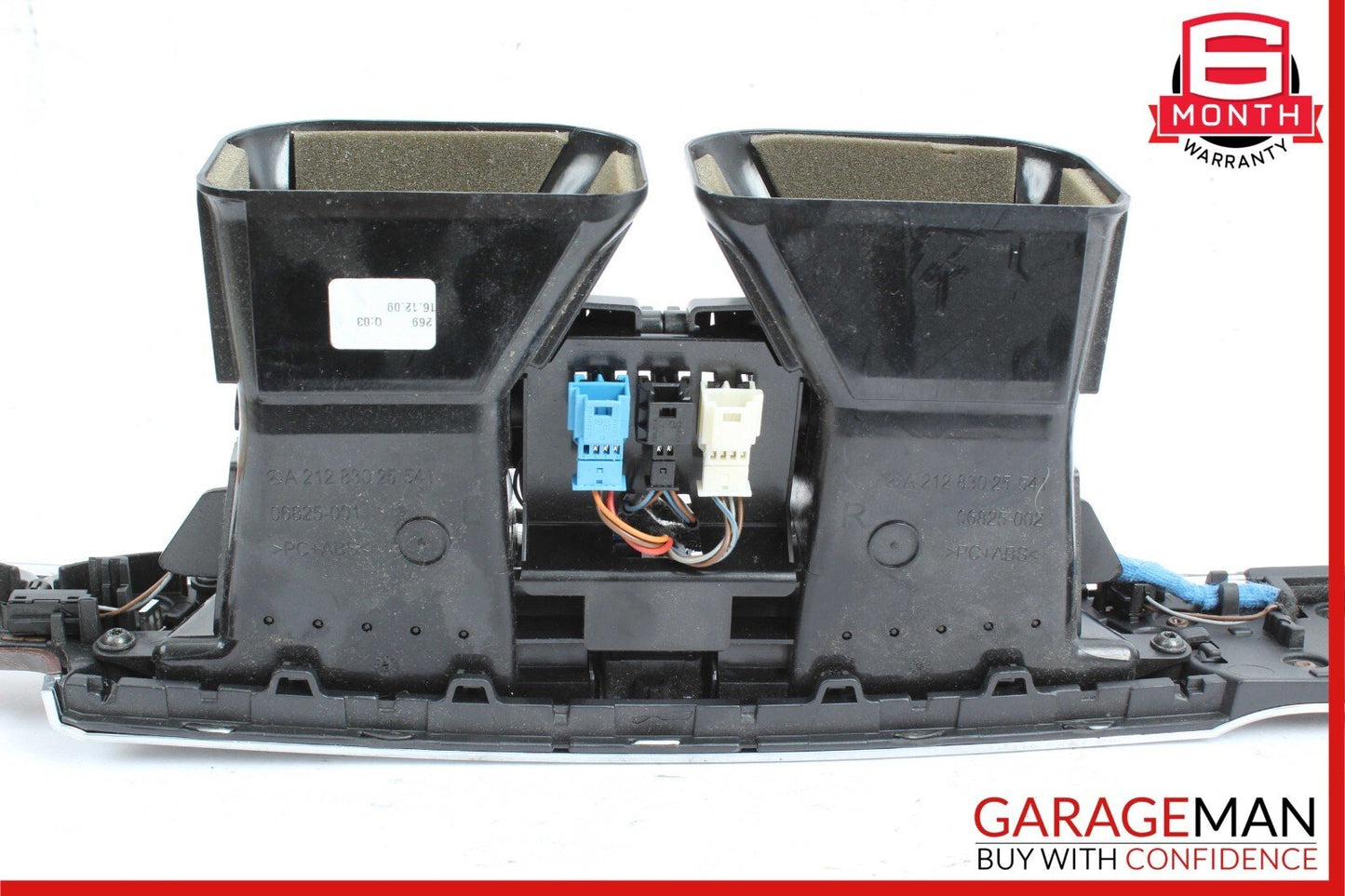 10-13 Mercedes W212 E350 Dashboard Dash AC A/C Air Vent Center Trim Assembly