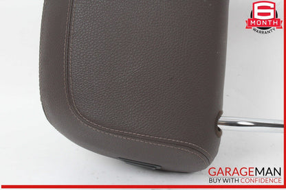 14-18 BMW X5 F15 Front Left or Right Seat Headrest Head Rest Leather Brown OEM
