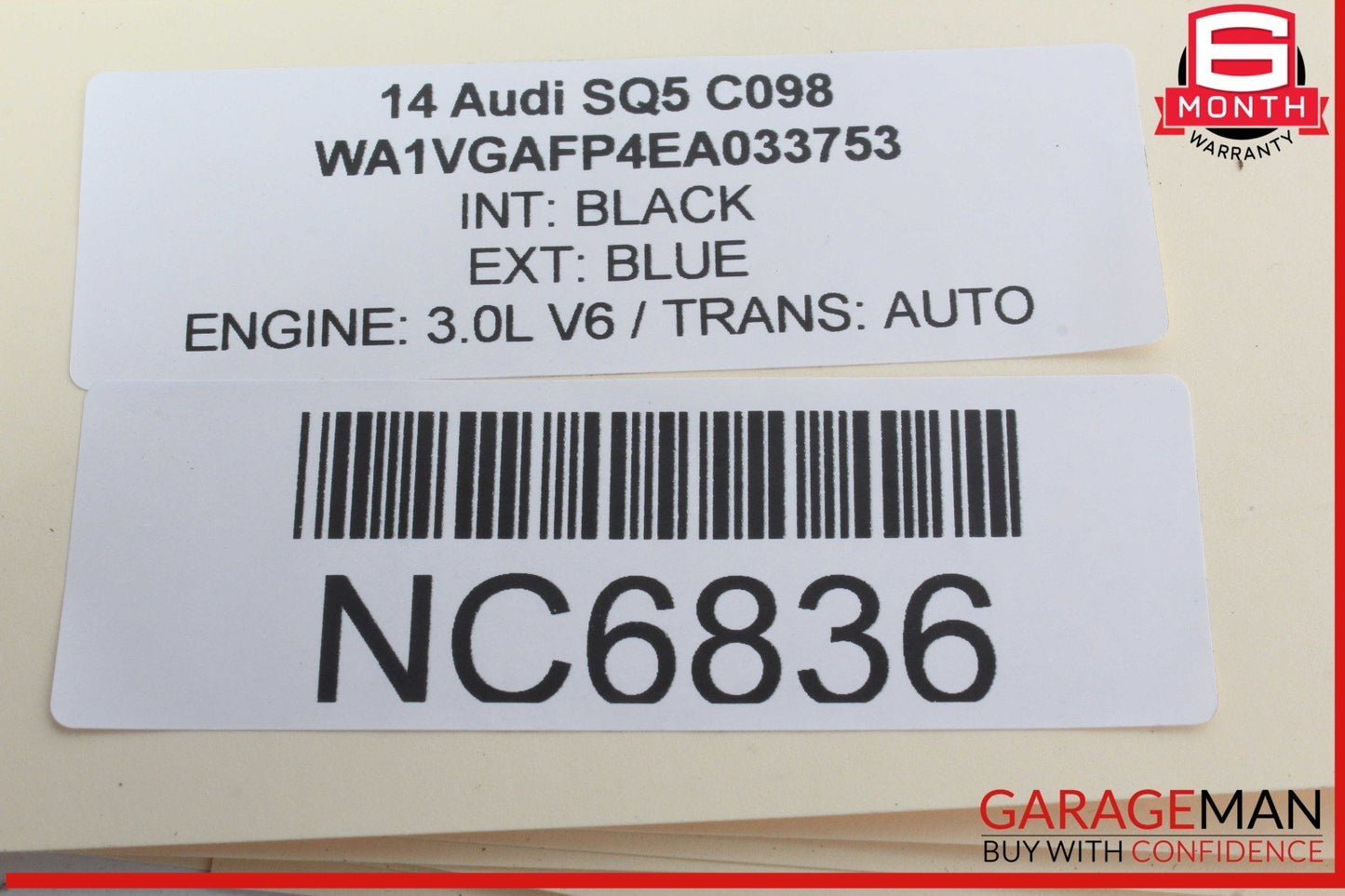 14-17 Audi SQ5 Power Tailgate Liftgate Back Door Latch Lock Striker Plate OEM