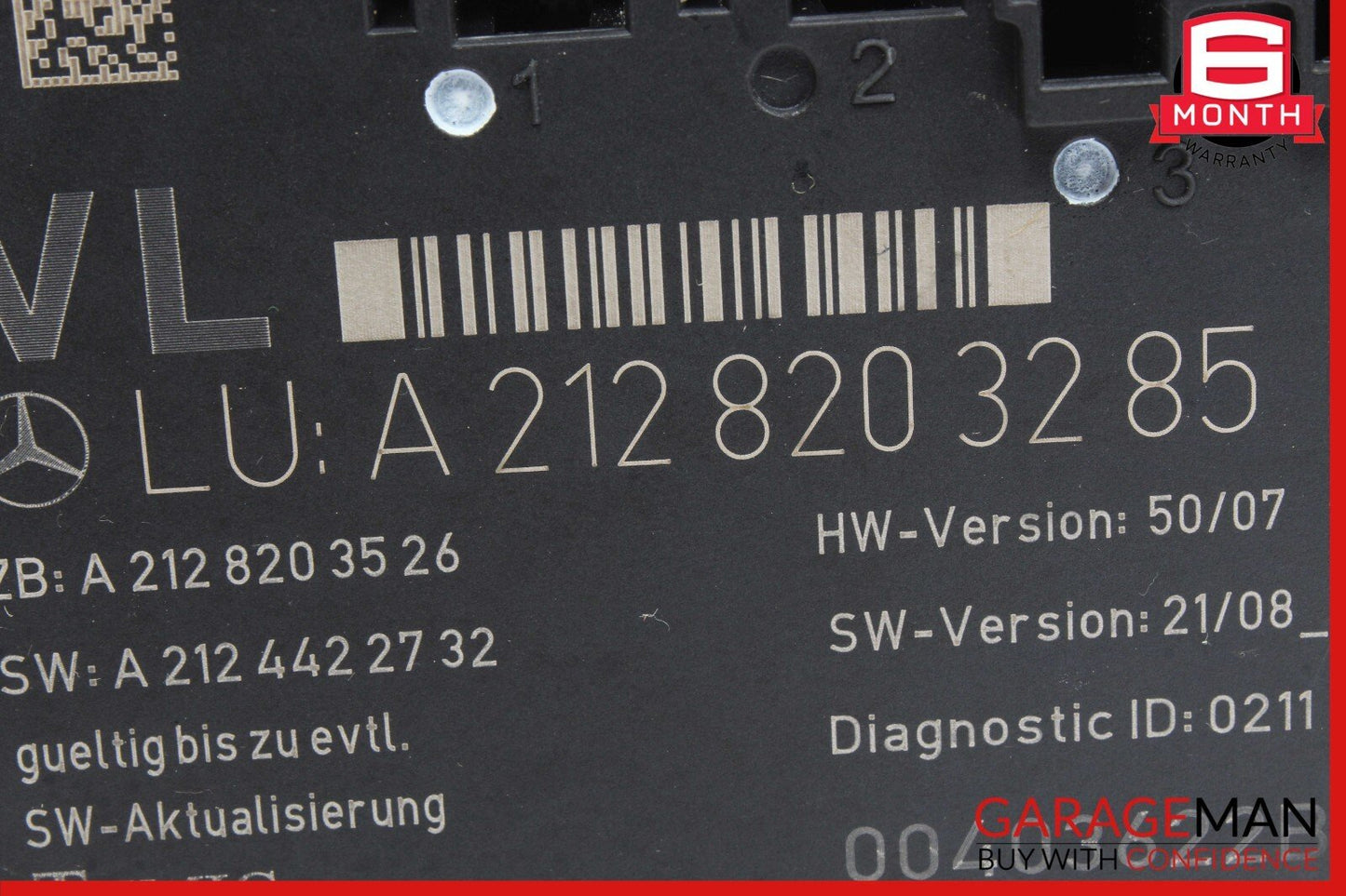 08-18 Mercedes W204 C300 GLK350 E550 Front Left Side Door Control Module Unit