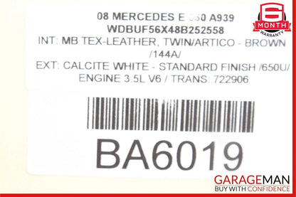 03-09 Mercedes W211 E350 E320 E63 Rear Left Side Door Controller Module Unit
