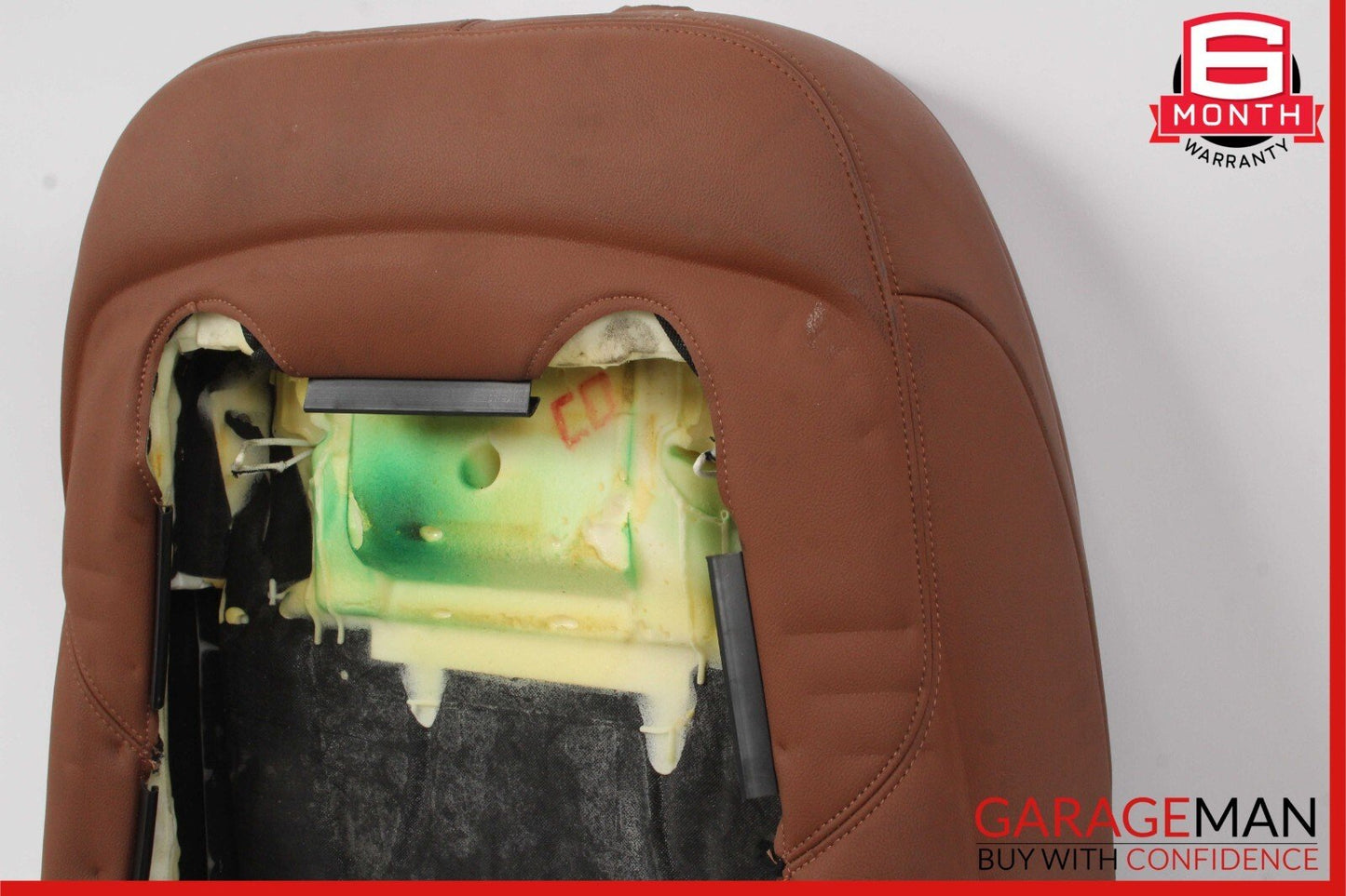 14-17 Maserati Ghibli M157 Front Left Side Top Upper Seat Cushion Cover Brown