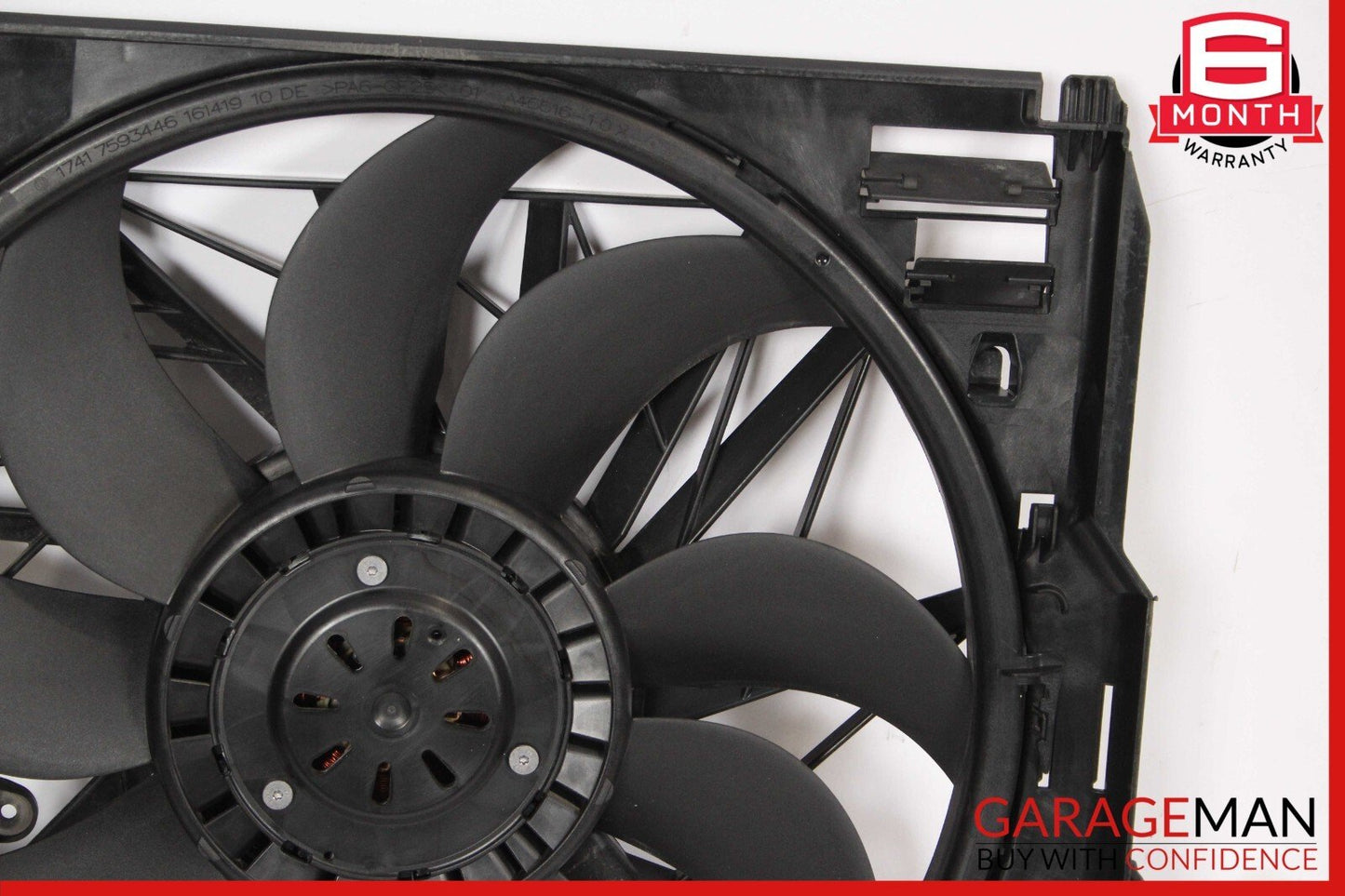 13-19 BMW F06 650i 4.4L Engine Motor Radiator Cooling Fan Shroud Assembly OEM