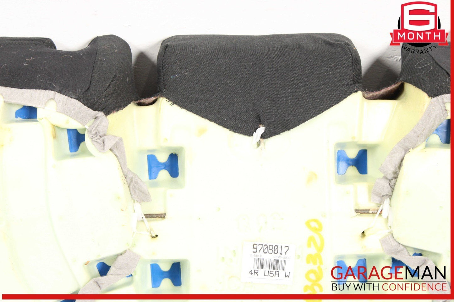 03-06 Mercedes W211 E320 E500 E55 AMG Rear Seat Lower Cushion Leather Black OEM