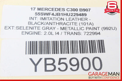 15-18 Mercedes W205 C300 C63 AMG Rear Left Side Door Window Regulator Motor OEM