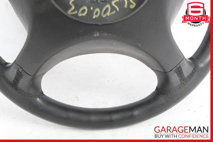 03-09 Mercedes R230 SL500 CLK350 Driver 4 Spoke Steering Wheel Leather Black OEM