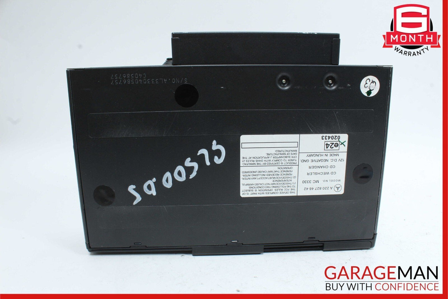 03-07 Mercedes W220 S55 AMG CD Changer 6 Disk Player w/ Magazine MC3330 OEM