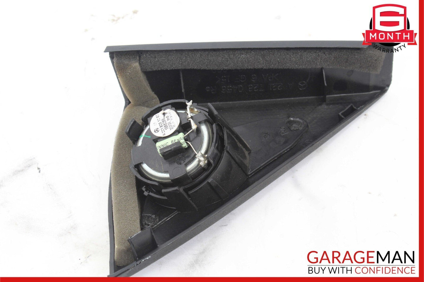 07-13 Mercedes W221 S550 S600 Door Corner Speaker Right Passenger Black OEM