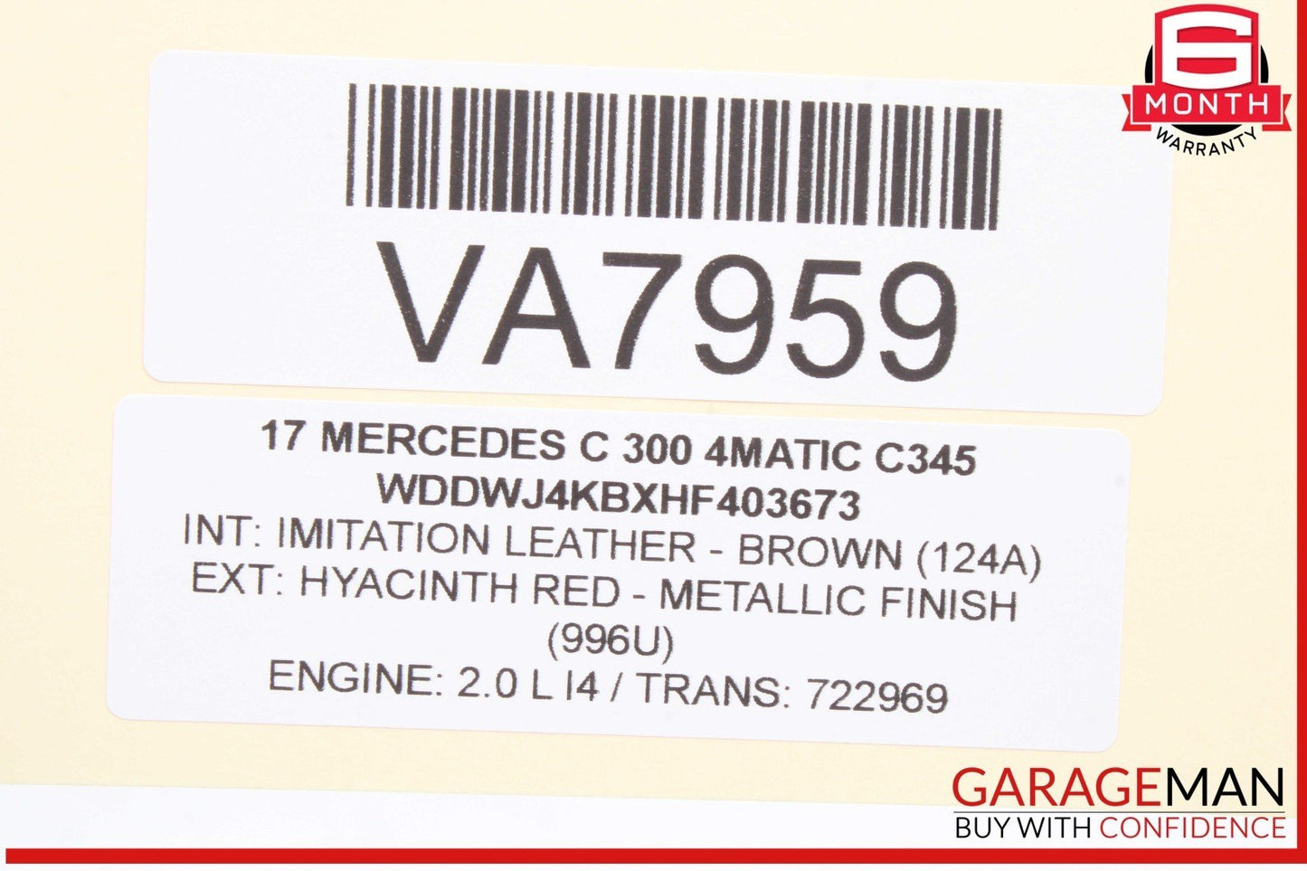15-20 Mercedes W205 C300 4MATIC Front Dashboard Air AC A/C Vent Grille OEM