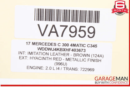 15-20 Mercedes W205 C300 4MATIC Front Dashboard Air AC A/C Vent Grille OEM