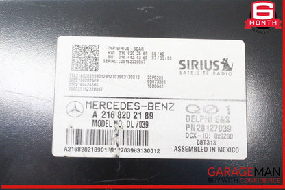 Mercedes-Benz S350 Sirius Receiver 2168202189/ A2168202189/ A 216 820 21 89 2189, 2168202589/ A2168202589/ A 216 820 25 89, 2164424360/ A2164424360/ A 216 442 43 60
