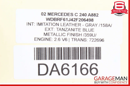01-07 Mercedes W203 C240 Rear Right & Left Side Shock Absorber Spring Set OEM