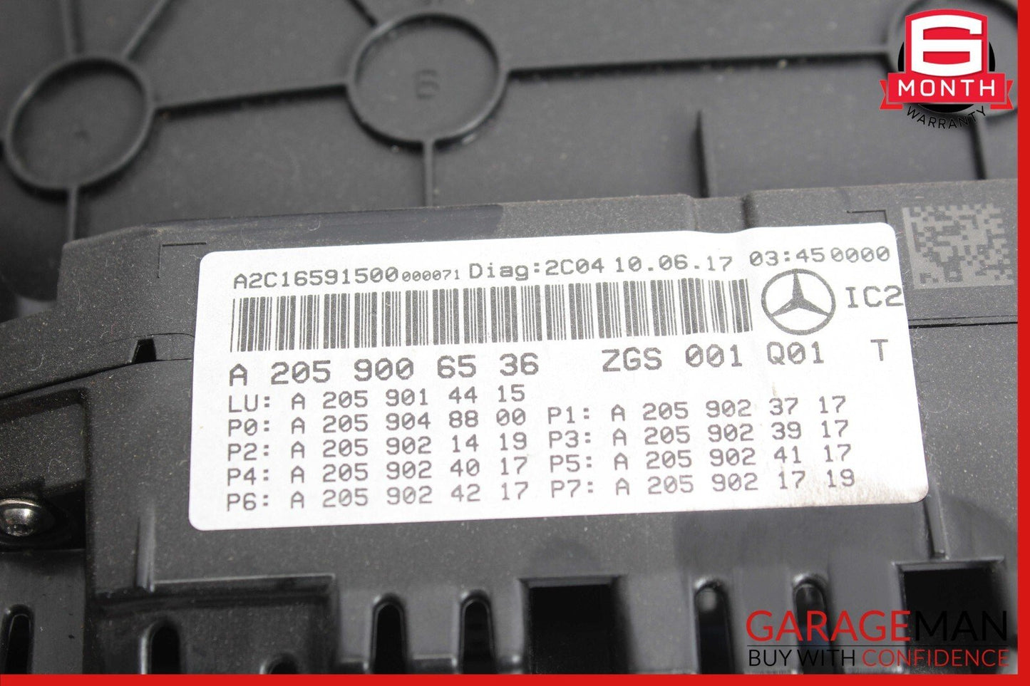 17-18 Mercedes W205 C350e C43 GLC43 AMG Instrument Cluster Speedometer OEM