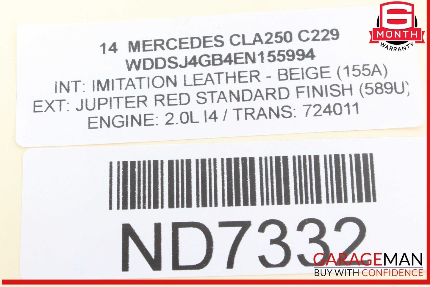 14-19 Mercedes W117 CLA250 CLA45 AMG AC A/C Air Conditioning Compressor OEM