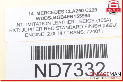 14-19 Mercedes W117 CLA250 CLA45 AMG AC A/C Air Conditioning Compressor OEM