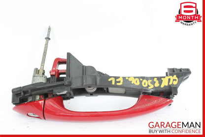 05-11 Mercedes R171 SLK350 Front Left Driver Side Exterior Door Handle Red OEM