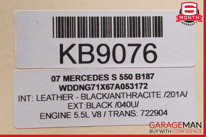 07-13 Mercedes W221 S550 S63 AMG Dash Electronic Parking Button Switch Button