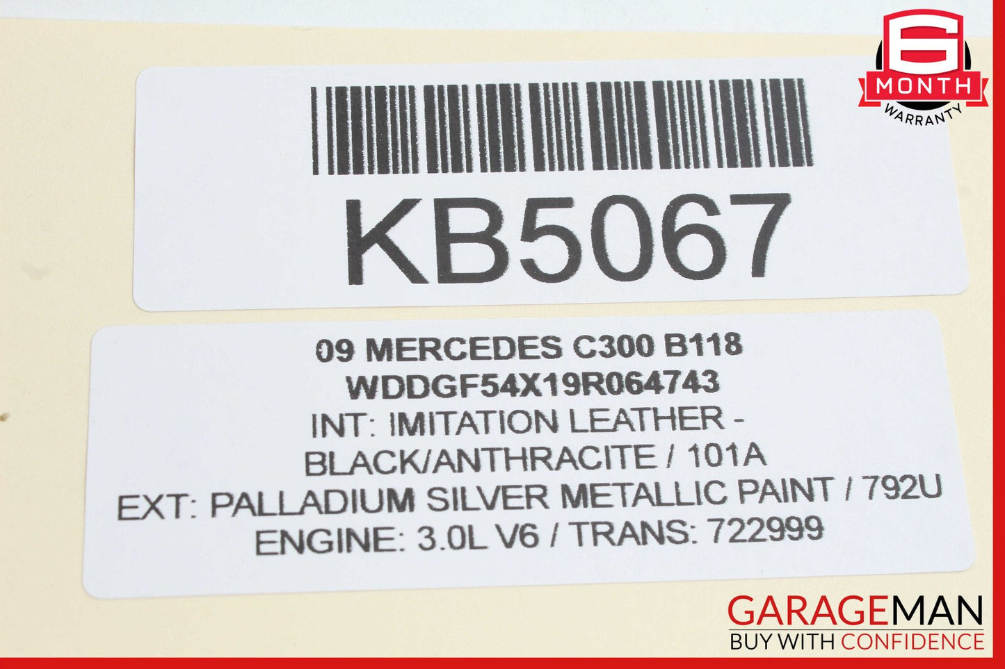 06-11 Mercedes W204 C300 Engine Motor Brake Vacuum Pump 2722300565 OEM