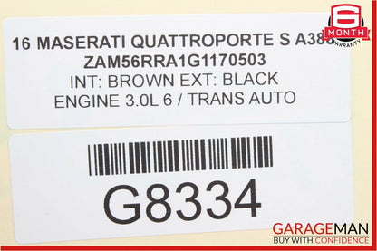 14-18 Maserati Quattroporte Rear Center Console Back Panel Trim Cover Red OEM