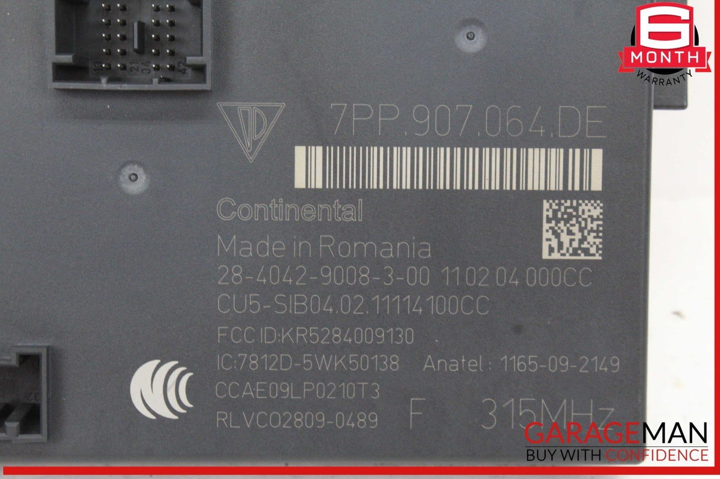 10-16 Porsche Panamera 970 Front Body Computer Control Module Unit 7PP907064DE