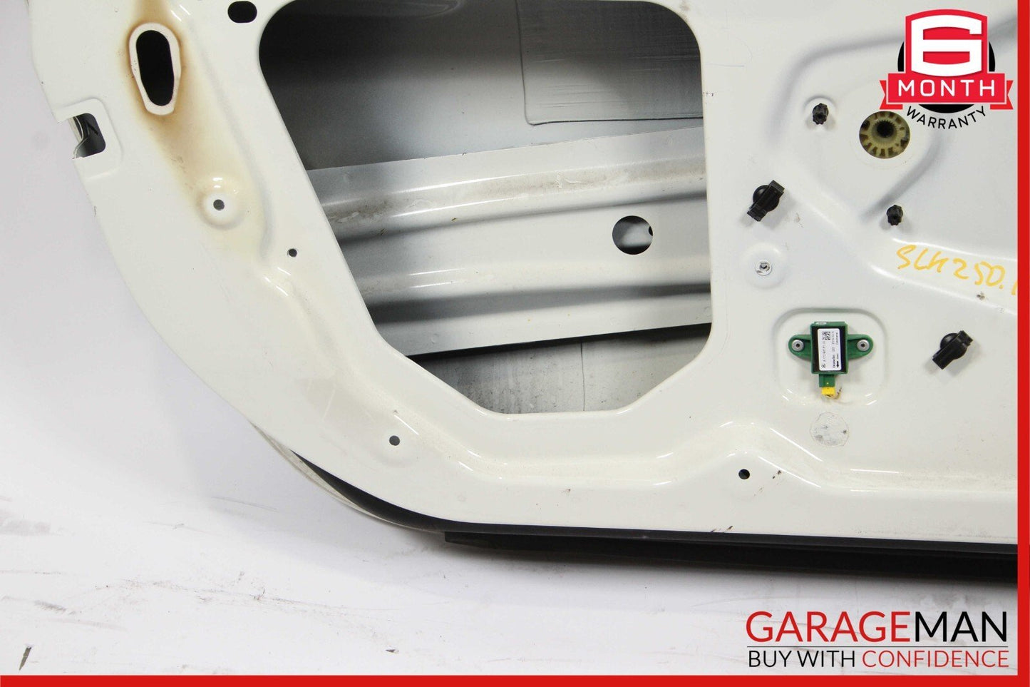 12-20 Mercedes R172 SLK250 Front Left Side Exterior Door Shell Calcite White