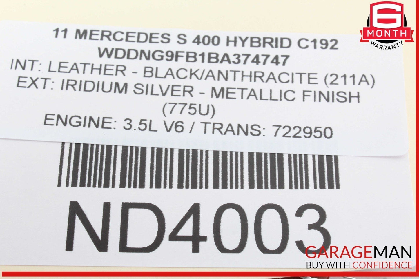 07-14 Mercedes W221 S400 Hybrid Headlight Switch Control 2219053500 OEM