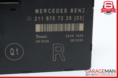 03-09 Mercedes W211 E350 E320 E500 Front Right Side Door Controller Module OEM