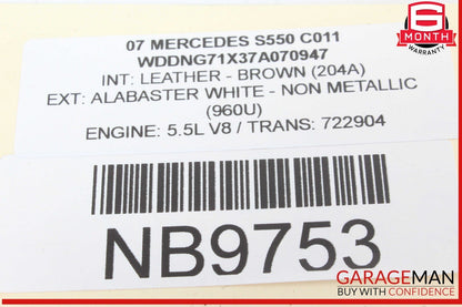 07-14 Mercedes W221 S550 CL550 S65 AMG A/C AC Heater Climate Control Switch OEM