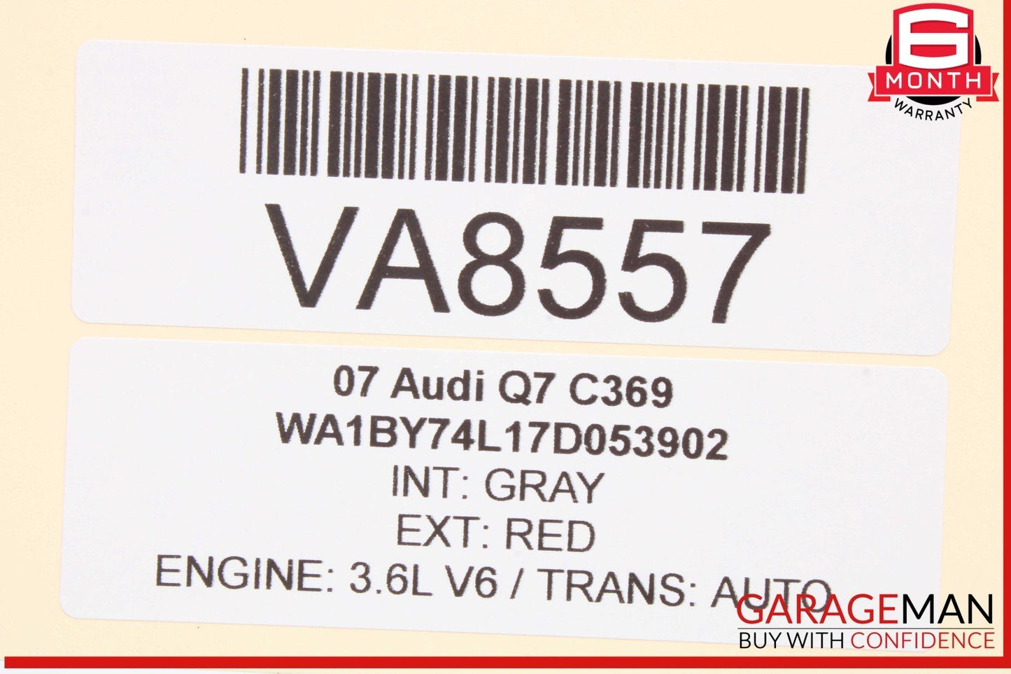 07-15 Audi Q7 Front Right Passenger Side Door Lock Latch Actuator 3C1837016B OEM
