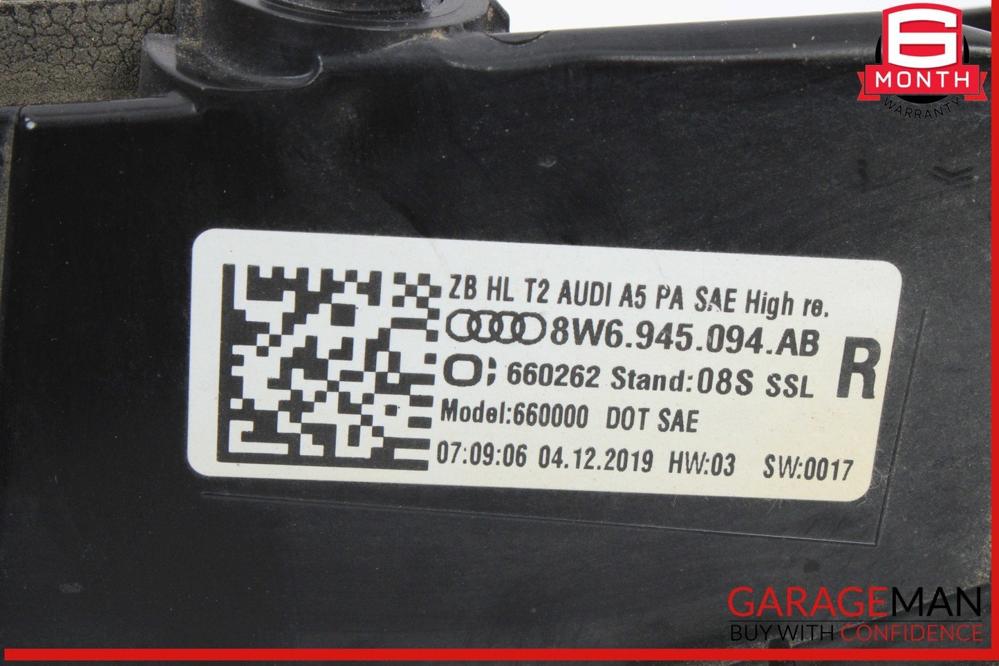18-24 Audi S5 RS5 Rear Right Passenger Side Inner Tail Light Lamp 8W6945094F OEM