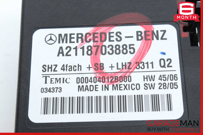 06-13 Mercedes X164 GL450 E320 Heated Seat Control Module 2118703885 OEM