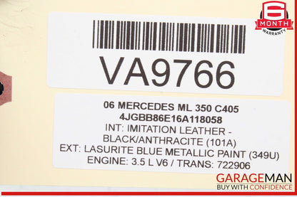 06-12 Mercedes W164 ML350 GL450 Front Upper Radiator Support Tie Bracket Bar OEM