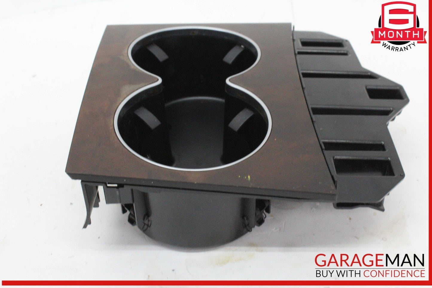 14-17 Mercedes W207 E350 E400 Center Console Cup Holder Compartment Wood OEM