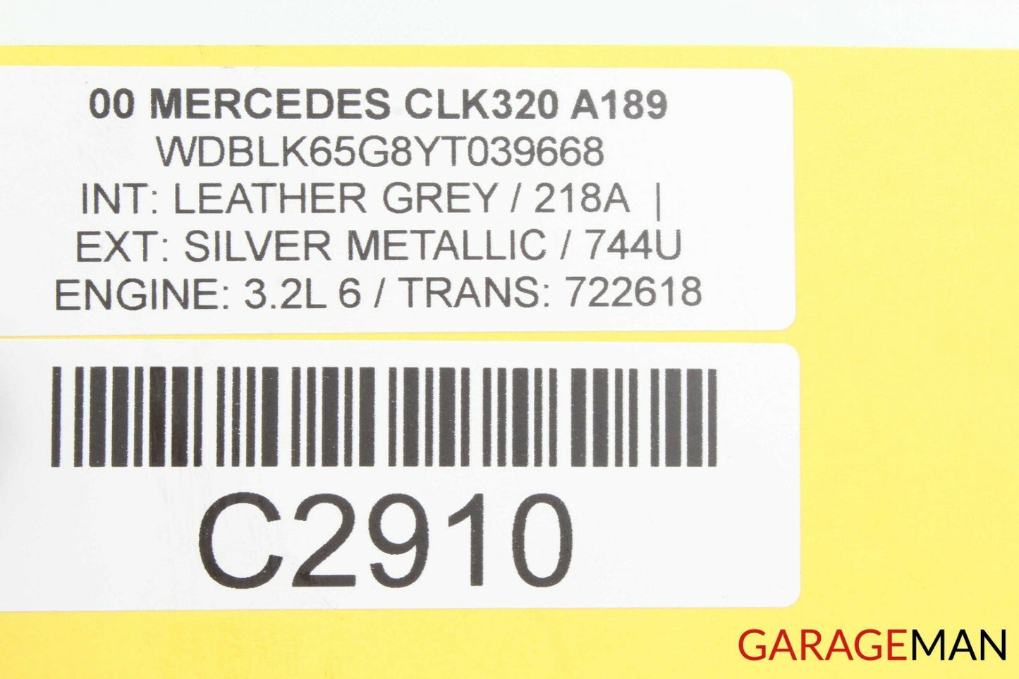 97-03 Mercedes W208 CLK320 CLK430 CLK55 AMG Rear Left Case Cover Lift Cylinder