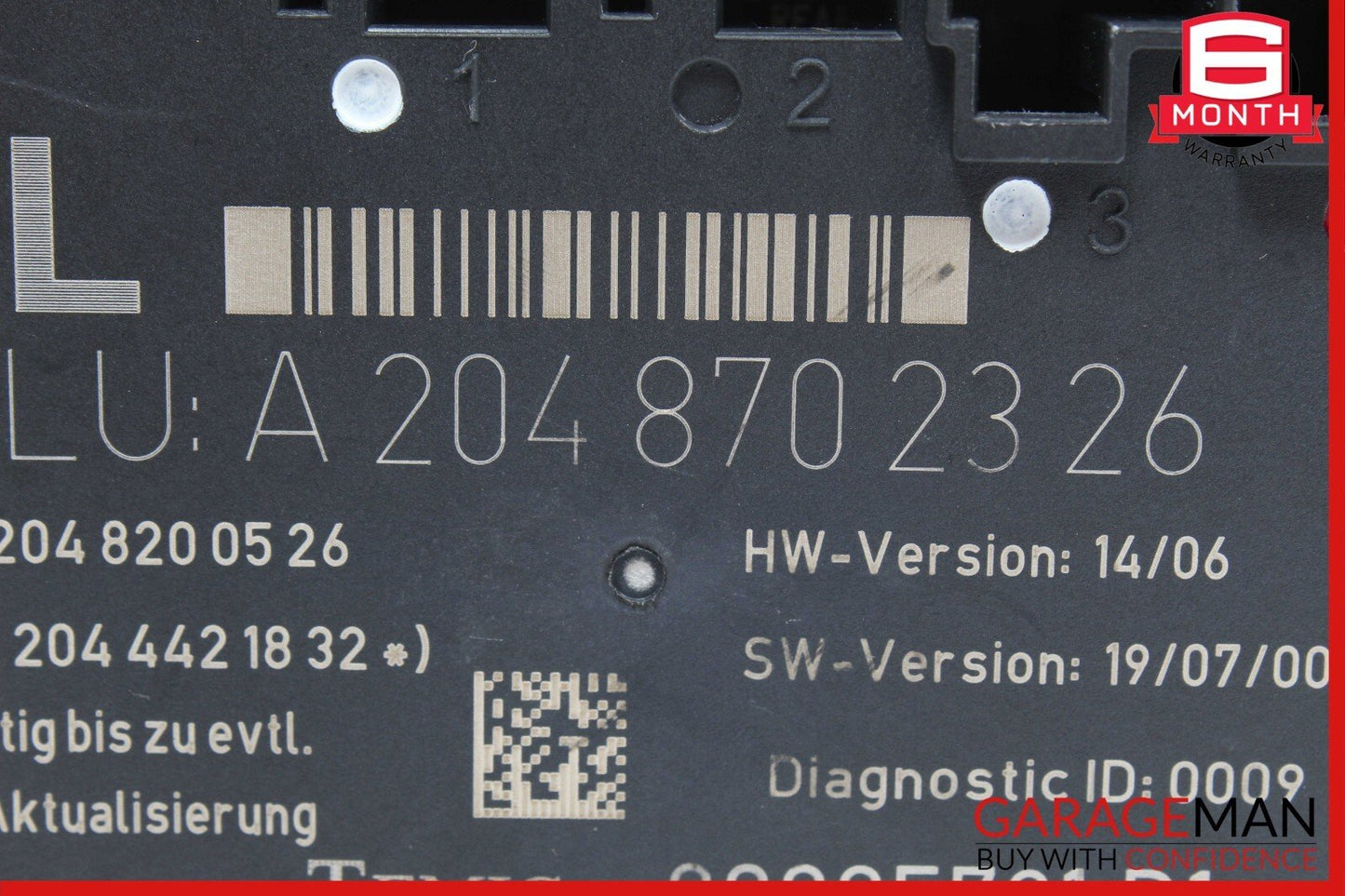 08-18 Mercedes W204 C300 CLS550 GLK350 Rear Left Side Door Control Module OEM