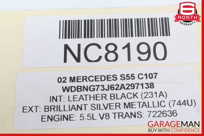 98-09 Mercedes W220 S55 AMG CLK500 E63 AMG Bosch Engine Starter Motor OEM