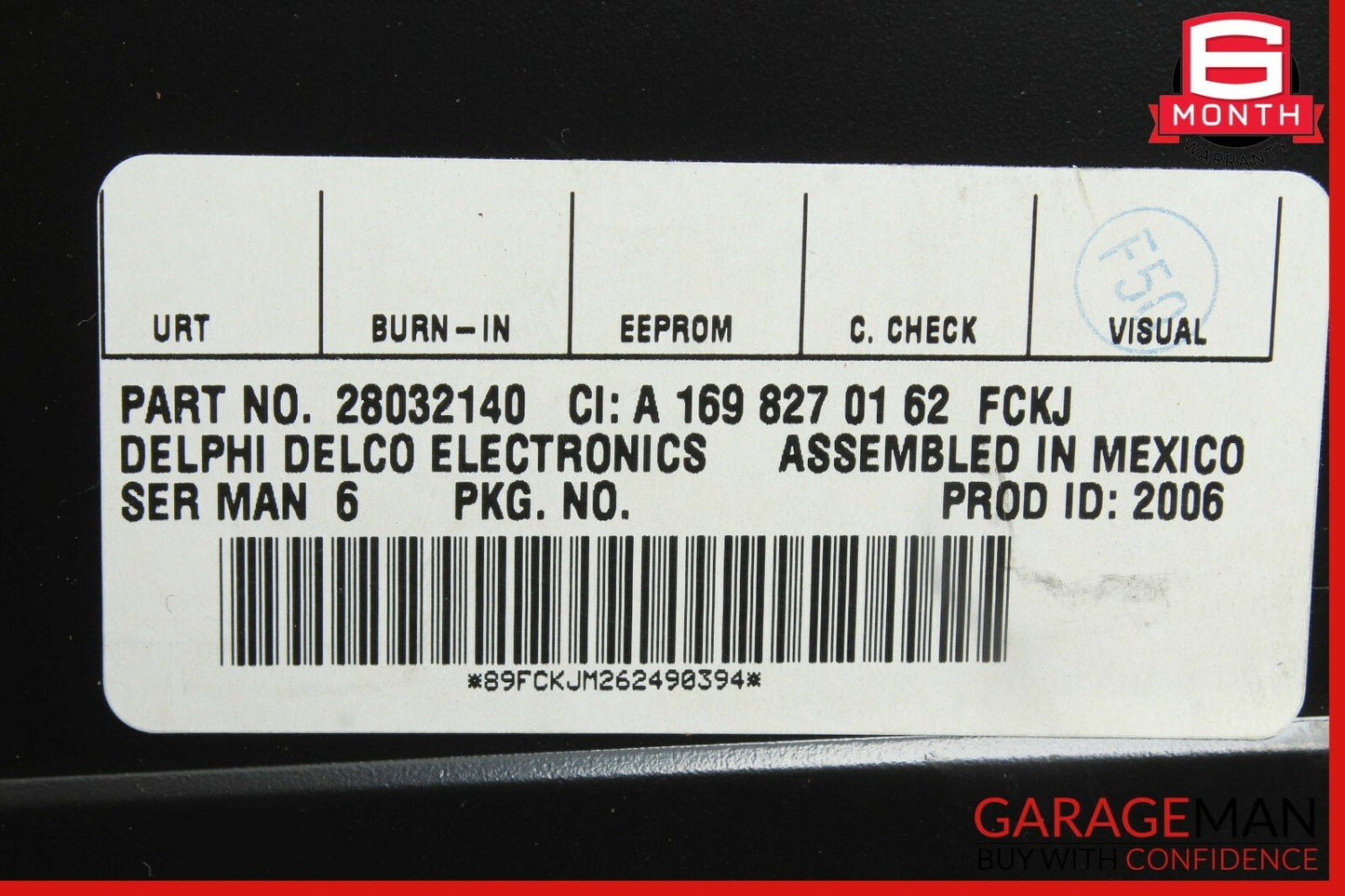 03-08 Mercedes W211 E350 GL450 Sirius Satellite Radio Receiver 1698270162 OEM