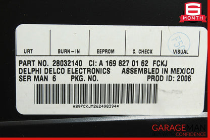 03-08 Mercedes W211 E350 GL450 Sirius Satellite Radio Receiver 1698270162 OEM