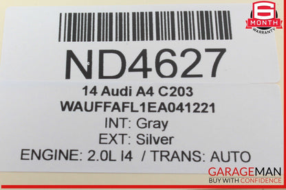 09-16 Audi A4 Front Left Driver Side Sun Visor Sunvisor Gray 8U0857551F OEM